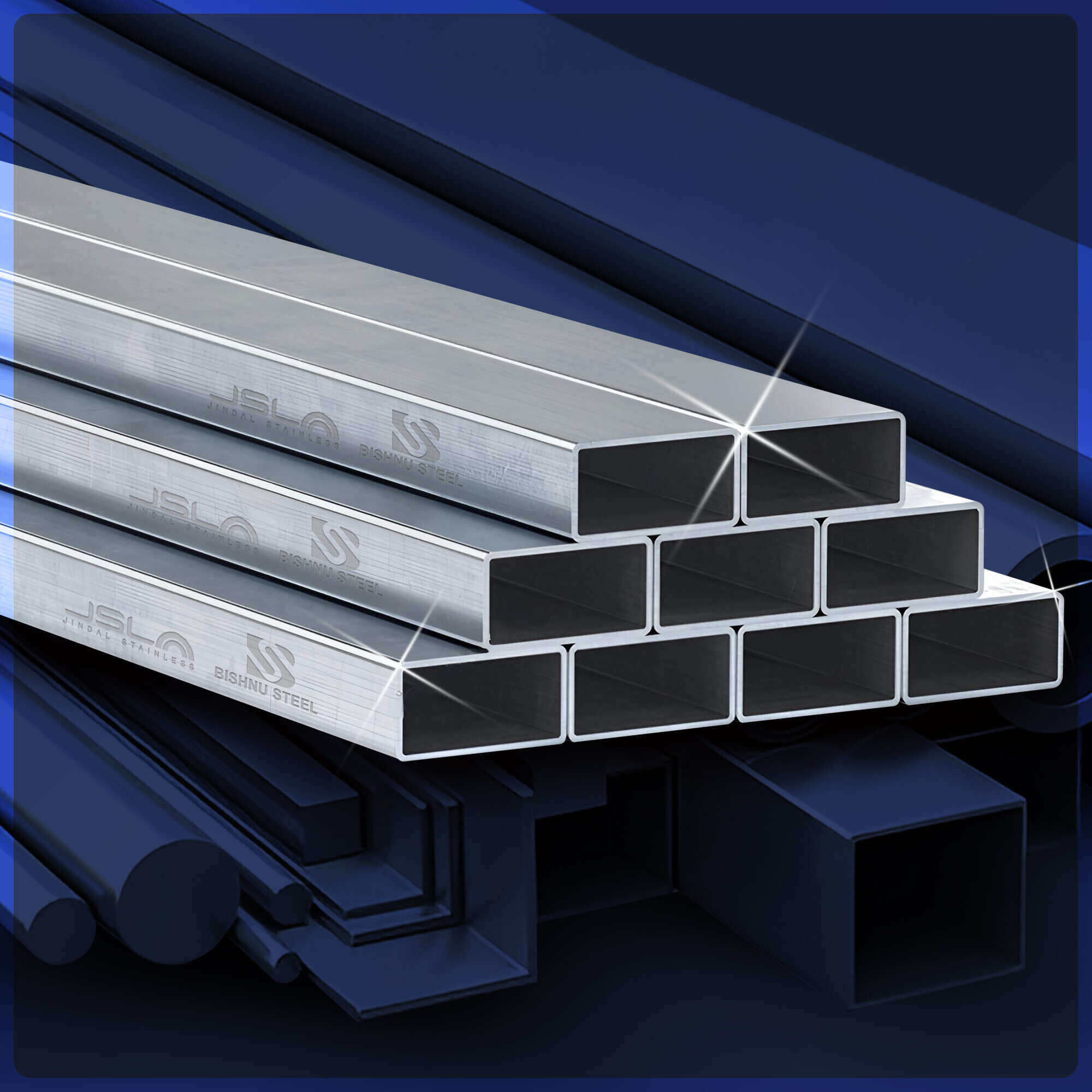 Metel Rectangular Shape Bishnu Steel